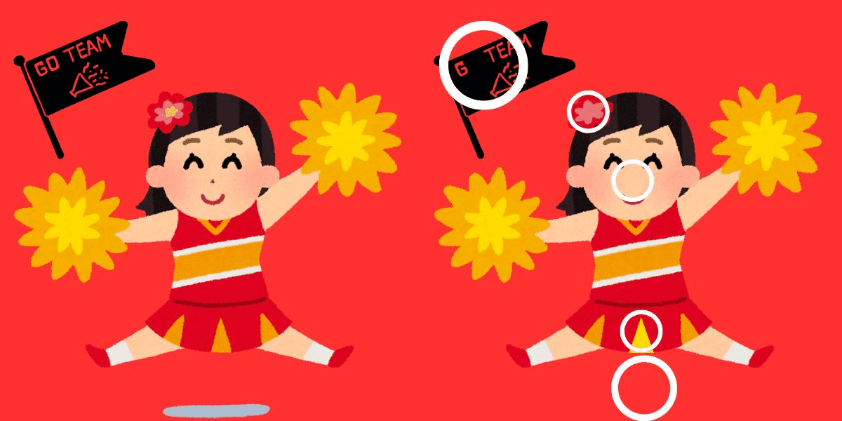 Ontdek de verschillen-uitdaging: cheerleader-showdown! Vind 5 subtiele veranderingen in minder dan 14 seconden – zijn jouw ogen zo scherp?